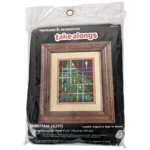 Christmas Tree Cross Stitch Kit Monarch Horizons Take Alongs 5" x 4" Reinardy